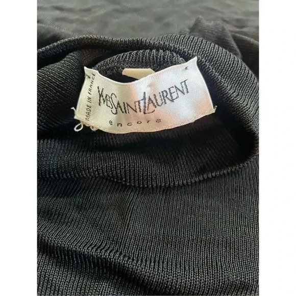 Vintage yves saint laurent encore highneck lightweight sweater  Size L - Picture 1 of 12